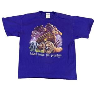 90s noahs ark purple tee